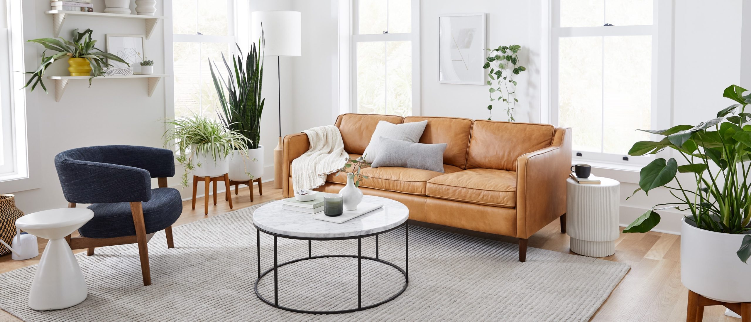 Guide To Small Space Decorating, West Elm Living Room Ideas